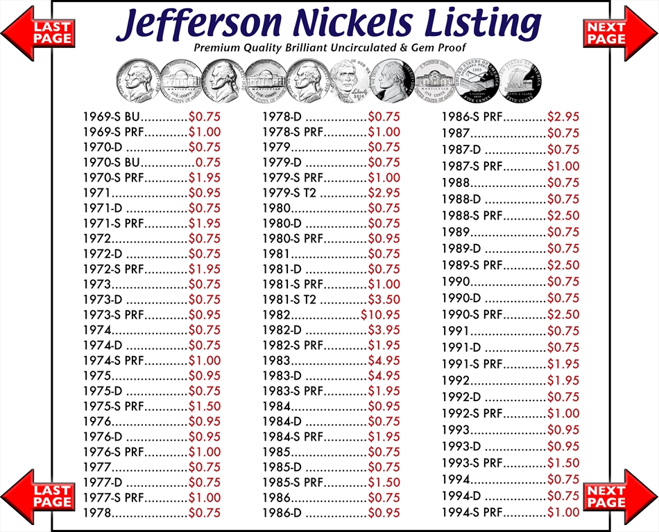 Nickels Jefferson Nickels Buy Collectible Coins Online Rare Us Coins Skyline