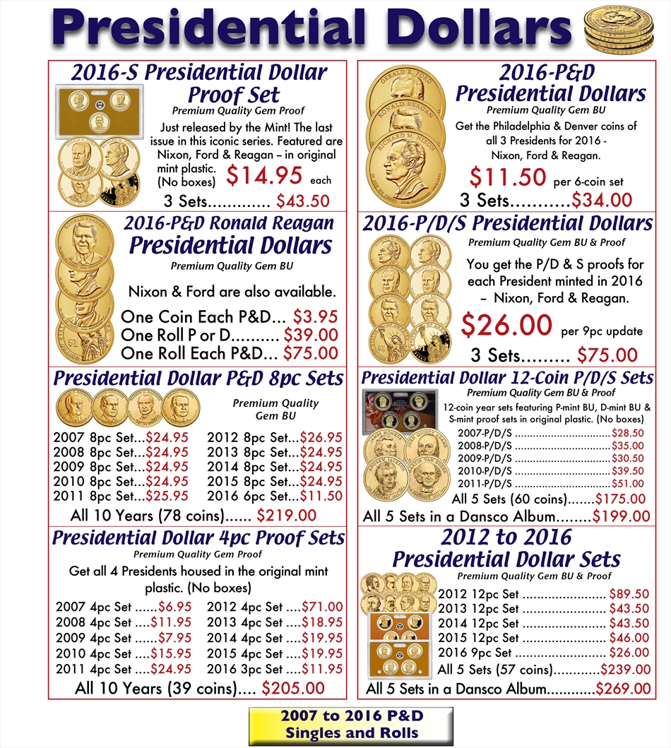 Presidential Dollar Coins